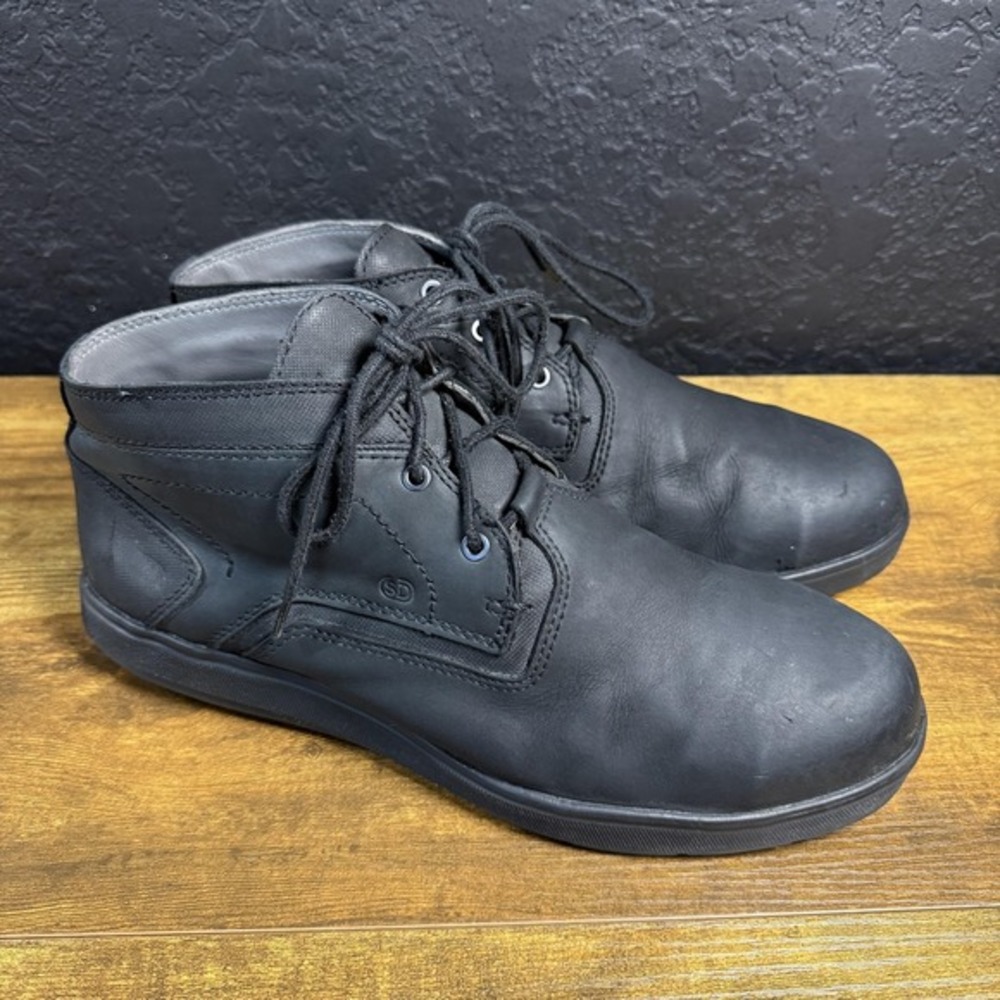 SAS Guardian 6814 Black Leather Aluminum Safety Toe Work Boots Mens‎ Size 10 D